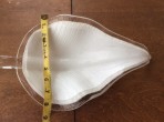 White Glass Leaf Decorative Dish